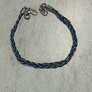 Aea dark blue and sliver tone bracelet